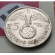 ALEMANIA 5 MARCOS ESVASTICA NAZI 1939 F PLATA III REICH EBC 3