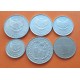 6 monedas x INDONESIA 5 + 50 + 100 + 200 + 500 + 1000 RUPIAS 1974 a 2010 NICKEL y ACERO EBC-