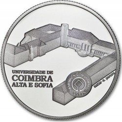 PORTUGAL 2,50 EUROS 2014 UNIVERSIDAD DE COIMBRA ALTA y SOFIA MONEDA DE NICKEL SC CONMEMORATIVA