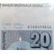 @VER FIRMAS@ SUIZA 20 FRANCOS 1981 HORACE BENEDICT Serie 81V Pick 55C BILLETE SC Switzerland 20 Francs UNC BANKNOTE