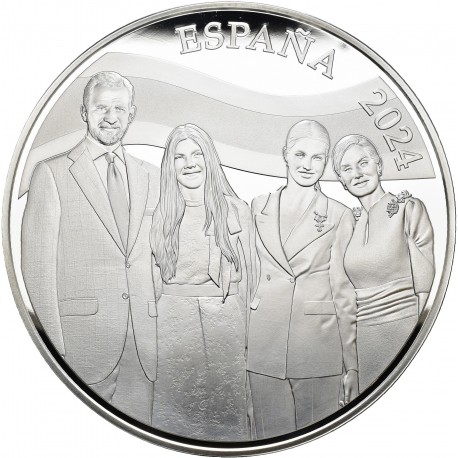 . ESPAÑA 10 EUROS 2015 PLATA 70 AÑOS DE PAZ REY FELIPE VI FNMT