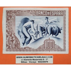 . 1 Billete CAJA DE AHORROS y MONTE DE PIEDAD x 100 PESETAS 1937 BILBAO MBC EUZKADI Pick S.565 Guerra Civil España L/3