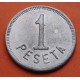 ARRIGORRIAGA 1 PESETA 1938 aprox. FICHA DE COOPERATIVA OBRERA MONEDA DE ALUMINIO MBC GUERRA CIVIL EUSKADI VIZCAYA R/2