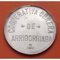 ARRIGORRIAGA 50 CENTIMOS 1939 FICHA COOPERATIVA VIZCAYA SC