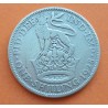 INGLATERRA 1 SHILLING 1928 LEON y CORONA JORGE V KM.833 MONEDA DE PLATA MUY CIRCULADA UK Silver