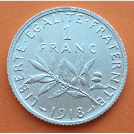 .FRANCIA 1 FRANCO 1915 SEMEUSE PLATA SC SILVER FRANCE