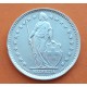 SUIZA 1 FRANCO 1966 B DAMA y VALOR KM.24 MONEDA DE PLATA EBC- Switzerland 1 Franc silver coin