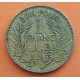 TUNEZ 1 FRANCO 1945 TUNISIE BON POUR 1 FRANC PROTECTORAT FRANCAIS KM.247 MONEDA DE LATON MBC Francia WWII