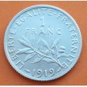 .FRANCIA 1 FRANCO 1915 SEMEUSE PLATA SC SILVER FRANCE