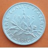 .FRANCIA 1 FRANCO 1916 SEMEUSE PLATA SC SILVER FRANCE