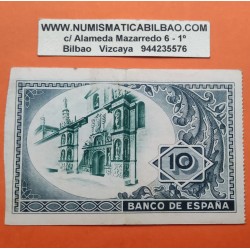 BILBAO 10 PESETAS 1937 BANCO DE BILBAO 102821 @RARO@ BILLETE de EUZKADI Pick S.562 España