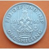 INGLATERRA 1 SHILLING 1940 JORGE VI LEON y ESPADAS Tipo ESCOCIA KM.854 MONEDA DE PLATA MBC+ UK silver