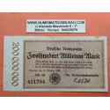 ALEMANIA 200000000 MARCOS 1923 República del WEIMAR Pick S.1018 BILLETE MBC+ Germany 200 Millones Reichsbahn MILLIONEN