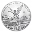 MEXICO 1 ONZA 1996 ANGEL PLATA PURA SC ONZA SILVER UNC RARA