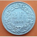 SUIZA 2 FRANCOS 1946 B GUILLERMO TELL KM.25 MONEDA DE PLATA PLATA MBC Switzerland 2 Francs silver POST WWII