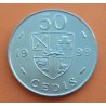 GHANA 50 CEDIS 1999 TAMBORES TRIBALES KM.31 MONEDA DE ACERO SC- Africa coin