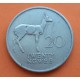 ZAMBIA 20 NGWEE 1972 ANTILOPE y PRESIDENTE KM.13 MONEDA DE NICKEL MBC Africa coin