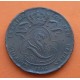 BELGICA 5 CENTIMOS 1856 DES BELGES LEON Epoca LEOPOLDO I KM.5.1 MONEDA DE COBRE @ESCASA@ Belgium 5 Centimes