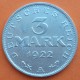 ALEMANIA 3 MARCOS 1922 A AGUILA República del Weimar KM.29 MONEDA DE ALUMINIO EBC- Germany 3 Marks