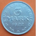 .ALEMANIA REPUBLICA WEIMAR 500 MARCOS 1923 A AGUILA SC- ALUMINIO