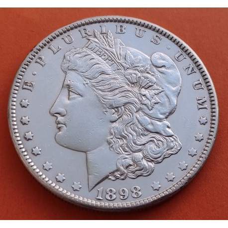 ESTADOS UNIDOS 1 DOLLAR 1886 MORGAN PLATA XF+ KM*110 SILVER