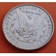 ESTADOS UNIDOS 1 DOLLAR 1886 MORGAN PLATA XF+ KM*110 SILVER