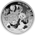 . 1 acoin x CHINA 10 YUAN 2023 OSO PANDA, CRIA y TEMPLO DEL CIELO MONEDA DE PLATA Cápsula ONZA Oz OUNCE SILVER