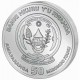 RUANDA 50 FRANCOS 2021 AÑO DEL BUEY MONEDA DE PLATA Lunar Ounce 1 ONZA 50 Francs RWANDA YEAR OF THE OX