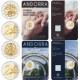 . 2 monedas x ANDORRA 2 EUROS 2021 VIRGEN DE MERITXELL y CUIDEMOS DE NUESTROS MAYORES SC COINCARD @ESCASAS@