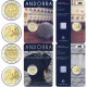 ANDORRA 2 EUROS 2016 Pareja de 2 monedas RADIO y TELEVISION 25 Aniversario + REFORMA DE 1866 SC @RARAS@ COINCARD / ESTUCHE