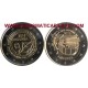 . 2 monedas x ANDORRA 2 EUROS 2016 RADIO y TELEVISION 25 Aniversario + REFORMA DE 1866 SC @ESCASAS@ COINCARD / ESTUCHE