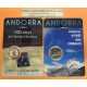 . 2 monedas x ANDORRA 2 EUROS 2017 CENTENARIO DEL HIMNO + ANDORRA PAIS DE LOS PIRINEOS SC @RARAS@ COINCARD/ESTUCHE