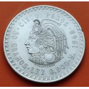 . MEXICO 5 PESOS 1948 INDIO CUAUHTEMOC PLATA KM.465 SC+