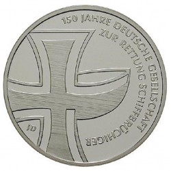 . ALEMANIA 10€ EUROS 2015 Ceca J CRUZ ROJA Nickel SC