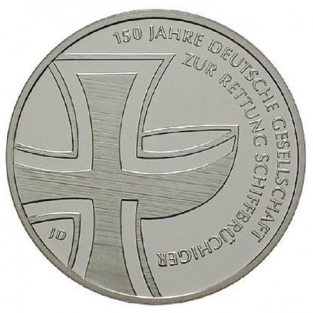 . ALEMANIA 10€ EUROS 2015 Ceca J CRUZ ROJA Nickel SC