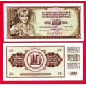 . YUGOSLAVIA 10 DINARA 1978 Pick 87 SC BILLETE DINAR