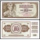 . YUGOSLAVIA 10 DINARA 1978 Pick 87 SC BILLETE DINAR