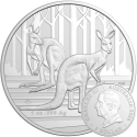 . 1 aaacoin @1ª MONEDA de CHARLES III@ AUSTRALIA 1 DOLAR 2024 CANGURO RAM MINT PLATA Kangaroo OZ