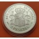 0,80 ONZAS x MEDALLA FNMT HISTORIA DE LA PESETA ESPAÑA 2 PESETAS 1889 ALFONSO XIII PLATA 27 gramos 925 milésimas