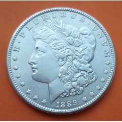 ESTADOS UNIDOS 1 DOLAR 1889 MORGAN KM.110 MONEDA DE PLATA EBC USA Silver $1 Dollar Coin R/4