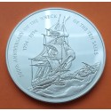 CAYMAN 2 DOLARES 1994 GALEÓN THE WRECK e ISABEL II KM.114 MONEDA DE PLATA PROOF Cayman Islands 2 Dollars silver