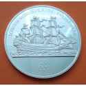 SUECIA 20 ECU 1992 BARCO y REY GUSTAVUS ADOLPHUS KM. 426 MONEDA DE PLATA PROOF Sverige Sweden