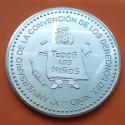 . 0,90 Onzas x ESPAÑA MEDALLA DE PLATA PURA CONVENCION DE DERECHOS DEL NIÑO UNICEF NIÑO y LEYENDA PLATA PROOF