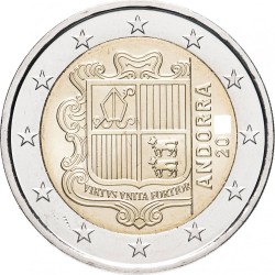 . 1 aaaaaacoin @ENVÍO HOY@ ANDORRA 2 EUROS 2024 ESCUDO NACIONAL MONEDA BIMETALICA @NO CONMEMORATIVA@ SC TIPO NORMAL