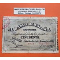 . SANTANDER 50 PESETAS 1936 BANCO SANTANDER 012238