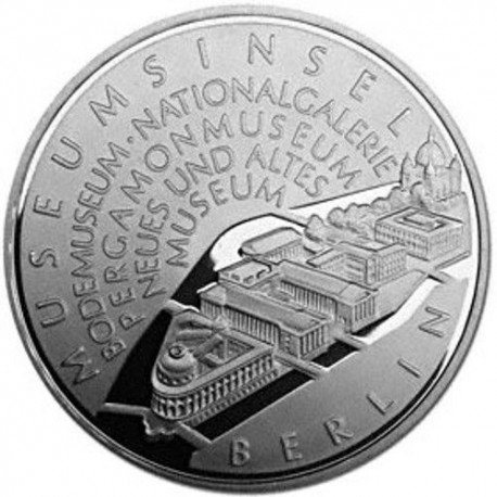 Alemania 10 Euros 2002 Ceca A Moneda De Plata Sc Silver Euro Coin Museo 