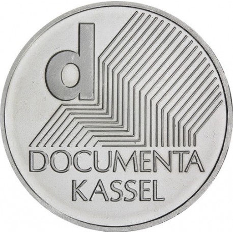 ALEMANIA 10 EUROS 2002 Ceca J MONEDA DE PLATA SC SILVER EURO COIN DOCUMENTA KASSEL