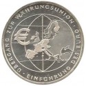 ALEMANIA 10 EUROS 2002 Ceca F MONEDA DE PLATA SC SILVER EURO COIN UNION EUROPEA