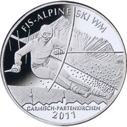 ALEMANIA 10 EUROS 2010 Ceca NO PLATA SKI ALPINO SC SILVER