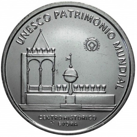 PORTUGAL 5 EUROS 2004 PLATA SC UNESCO EVORA SILVER